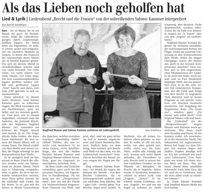 Presse Artikel